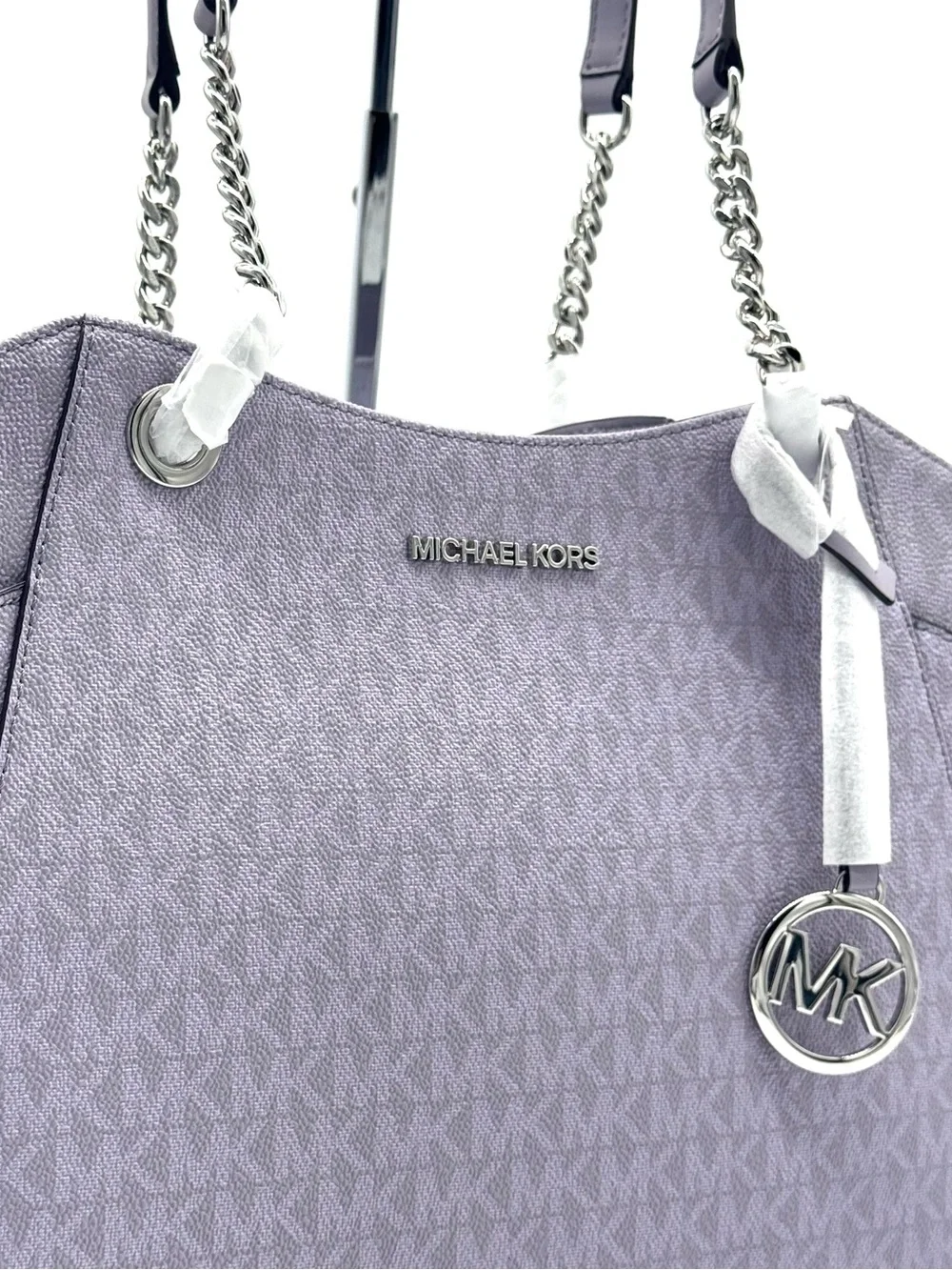 Michael Kors Jet Set Large Signature Logo Shoulder Bag-Lilac